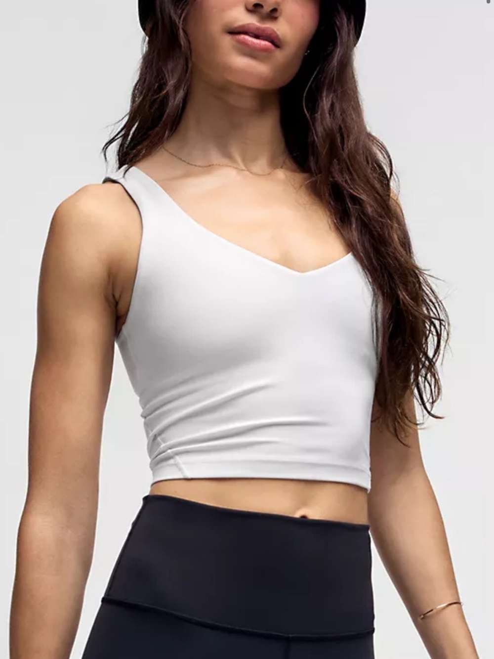 lululemon Align Tank 12 White V-Neck
